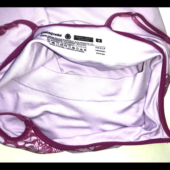 Patagonia Spaghetti Strap Purple Floral Tank Top - Picture 9 of 13